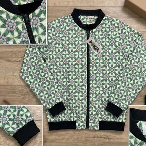 NWT - Project DONZA Floral-Geometric Statement Bomber Jacket - Large
